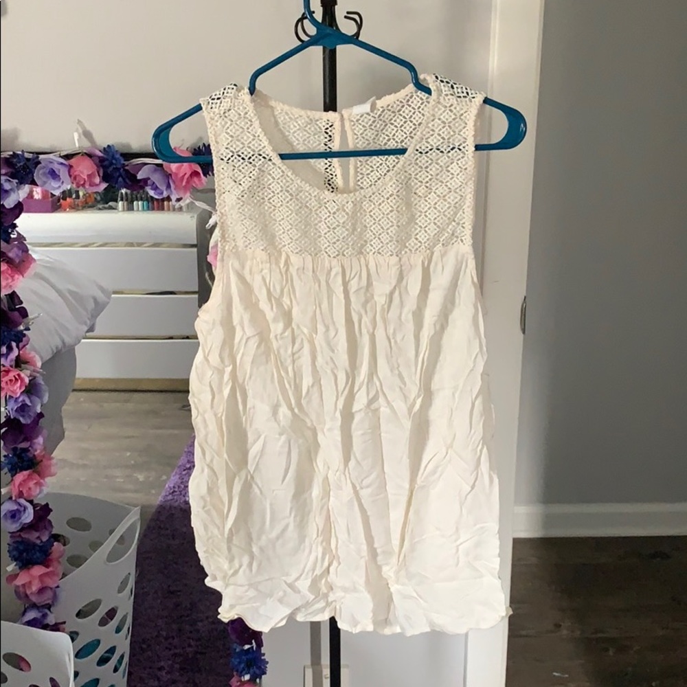 Cream tank top